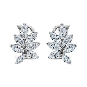 Серьги “Leaf” с бриллиантами